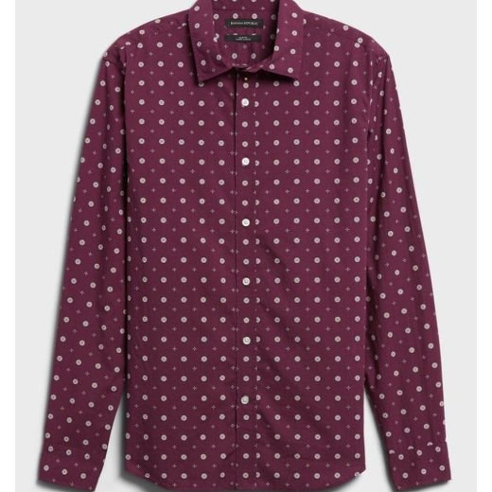 Banana Republic Untucked Slim-Fit Cotton Shirt